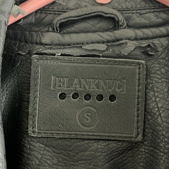 *SOLD*  Blank NYC Vegan Moto Jacket - Small - Picture 5 of 6